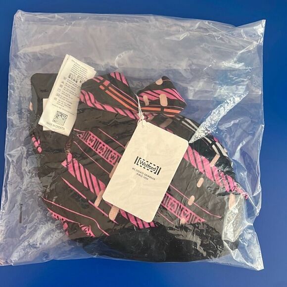 NWT Wolford Hanna Sports Bra Top XS Multi Pink Black - Picture 16 of 16